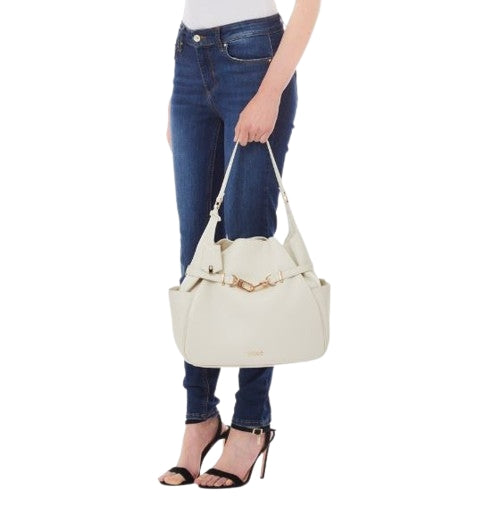 Borsa  A Spalla Liu Jo ECS M Hobo  Kanti AA5048 E0037 Col. X0459 Cream